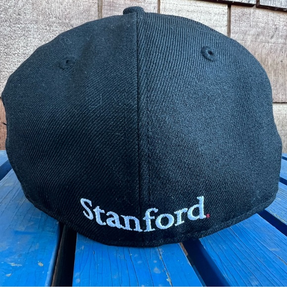 9FIFTY New Era Stanford Cardinals Black fitted hat size 6 7/8 - Picture 4 of 9